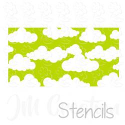 Stencil DIN lang - Wolken DIN lang